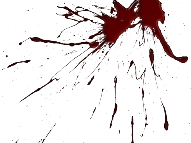 Splatter Png Transparent Images - Effect Black Png Painting (640x480), Png Download