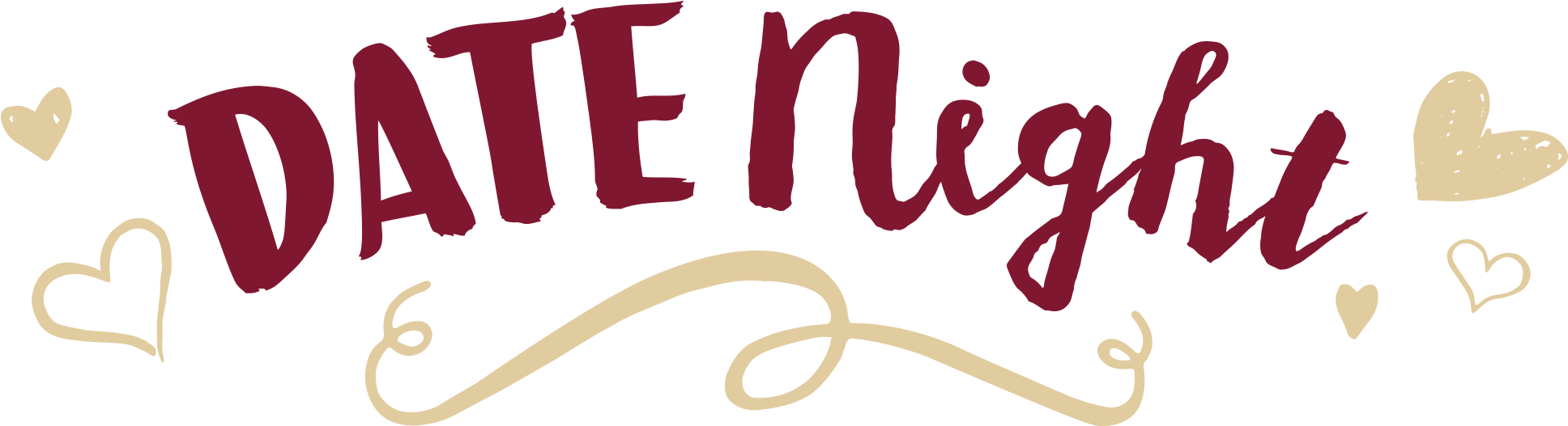 Painting Clipart Paint Night - Date Night (2000x616), Png Download