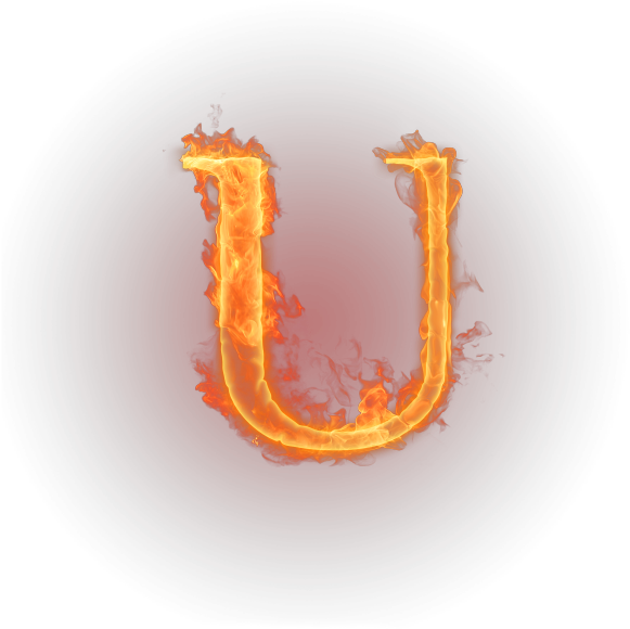 Английский Алфавит, Огненная Буква U, Огонь, Пламя, - Wallpaper (600x600), Png Download