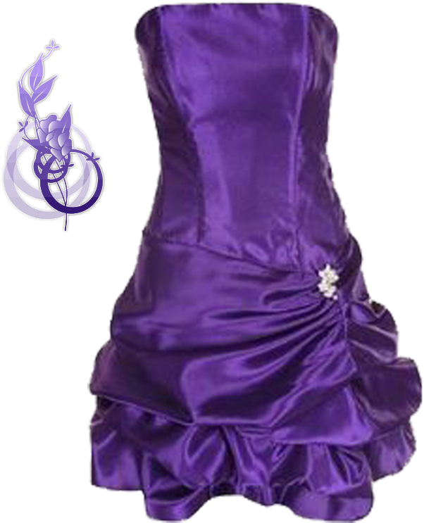 Short Purple Dress - Short Dress Png (800x800), Png Download