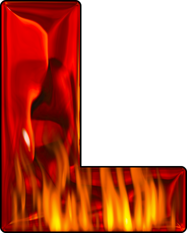 Hot Letter L Cute Letters, Spelling, Alphabet, Presentation, - Letter L Fire Png (381x473), Png Download
