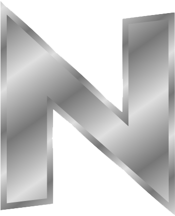 N Letter Png Hd Png Image - Letter N In Gold (359x570), Png Download