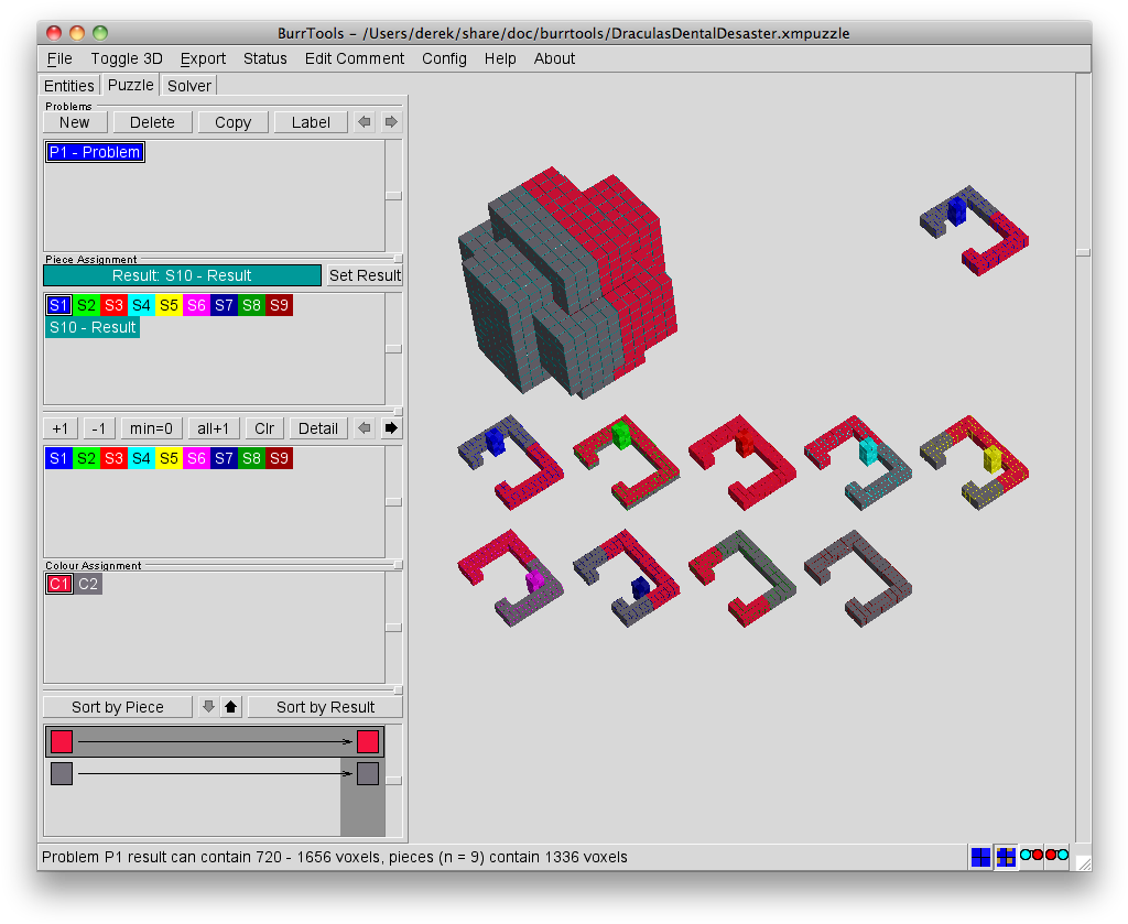 It Shows The Puzzle "draculas Dental Desaster" Designed - Thumb (1037x852), Png Download