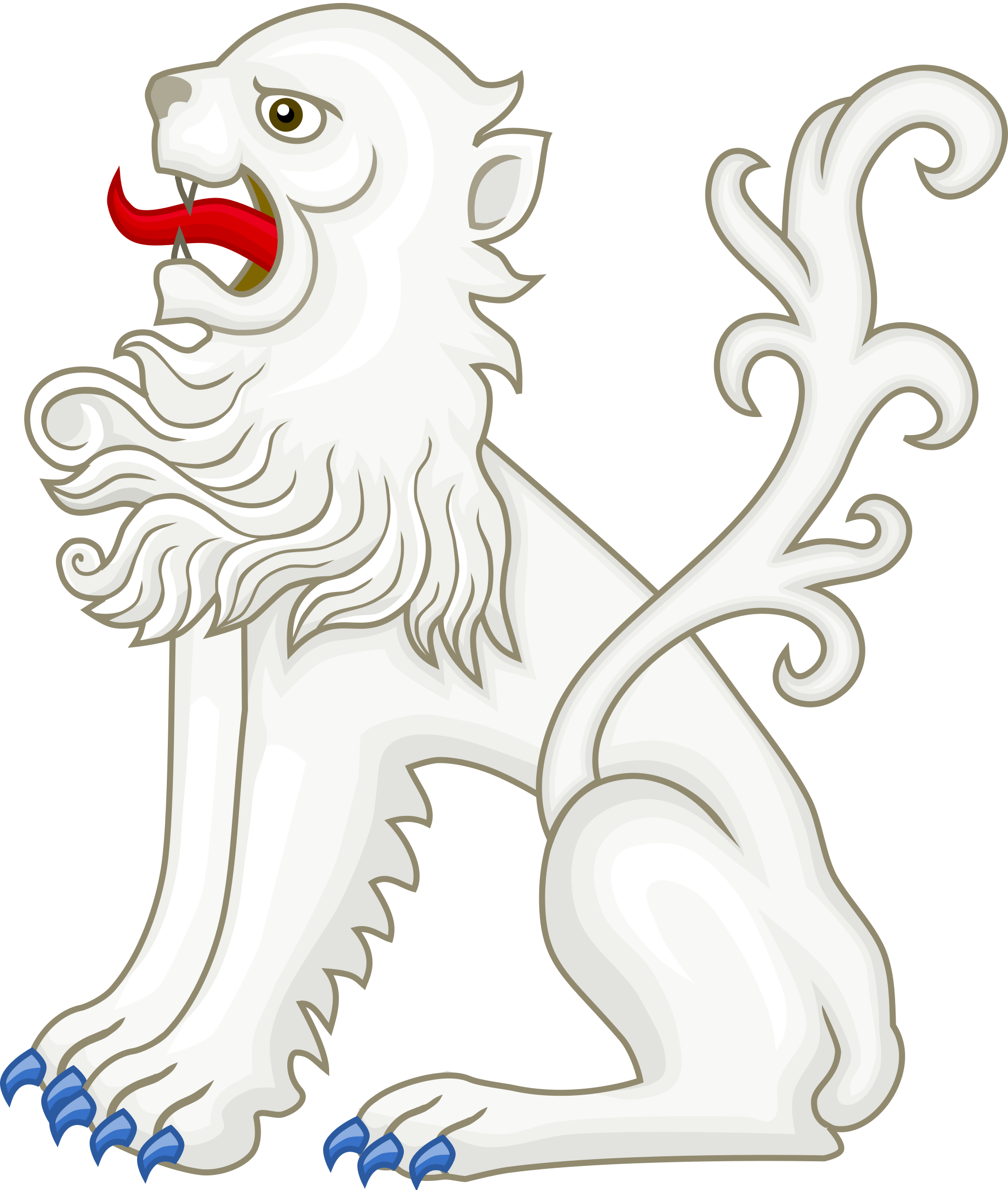 Open - White Lion Of Mortimer Badge Of Edward Iv (2000x2360), Png Download