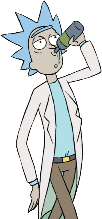 Rick And Morty Comics Rick And Morty Rick Sanchez Alcohol - Illustration (381x765), Png Download