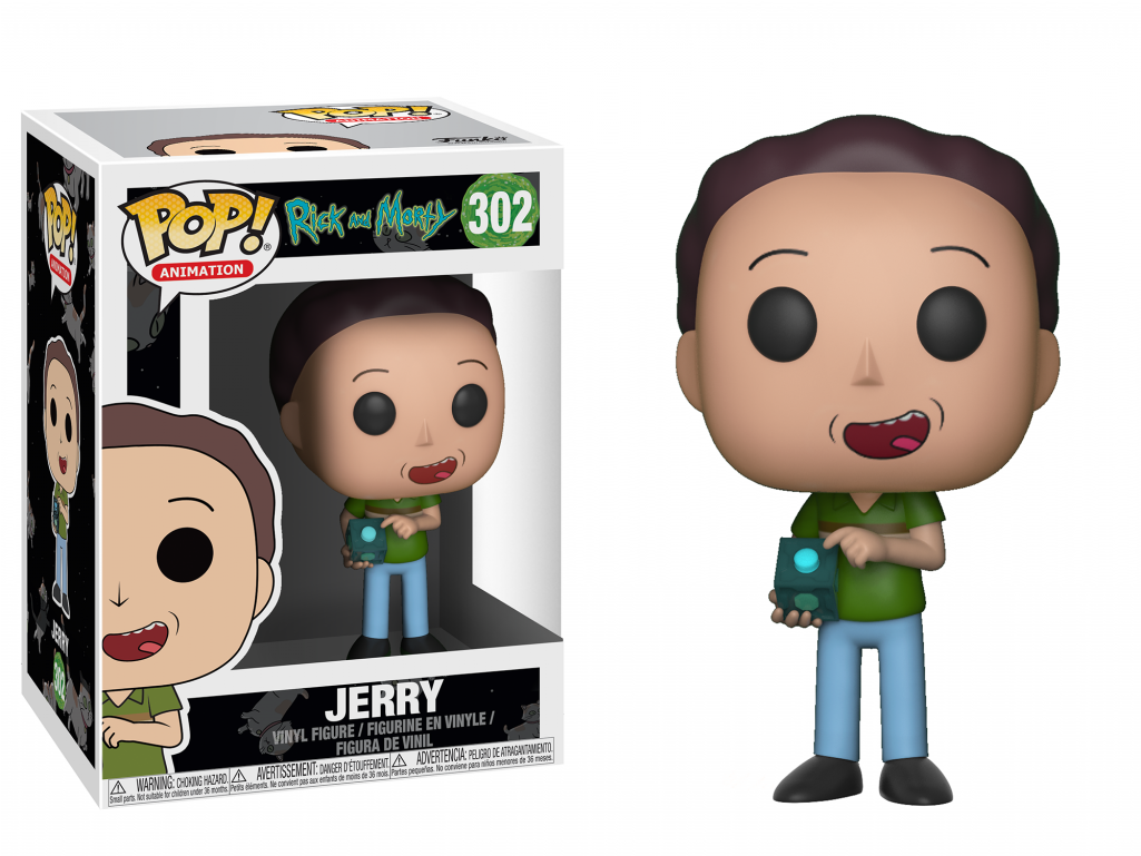 Rick And Morty- Jerry - Funko Pop! Rick & Morty - Tinkles And Ghost In (500x500), Png Download