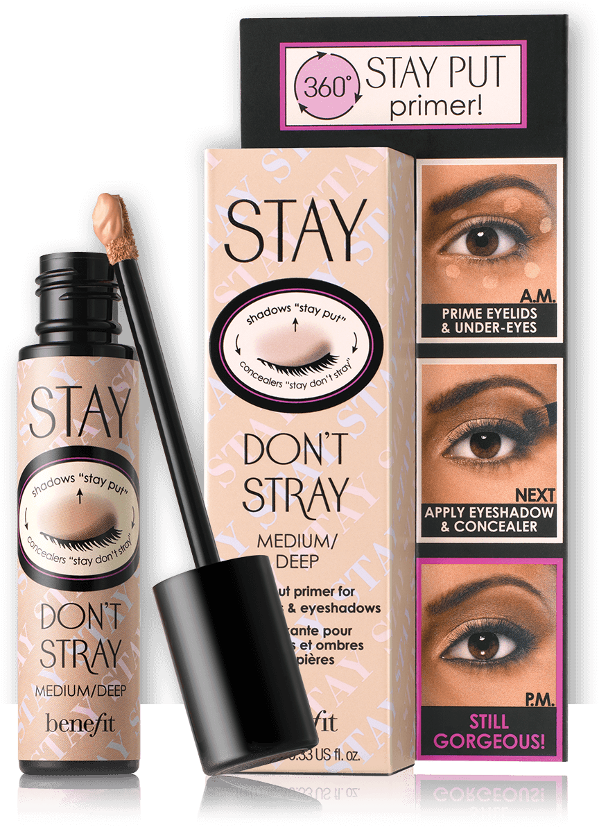 Stay Don't Stray Eyeshadow Primer - Benefit Cosmetics Stay Don't Stray Eyeshadow Primer (1220x1380), Png Download