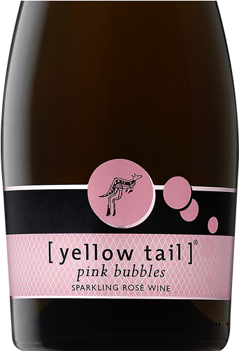 Yellow Tail Pink Bubbles 750ml (375x500), Png Download