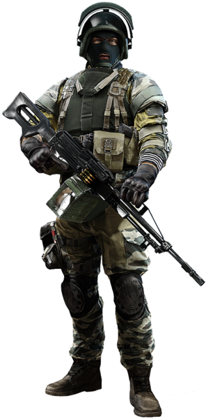 Cartoon Army Man Png - Battlefield 4 Russian Support (296x600), Png Download