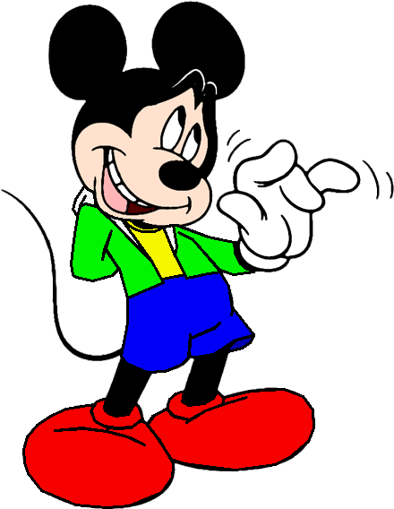 Elmer Mouse Town - Mickey Mouse (452x576), Png Download