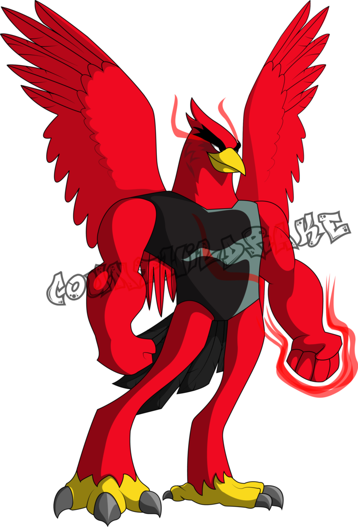 Angry Birds Red Antropomorphic By Countwildrake - Angry Bird Red Fanart (737x1083), Png Download