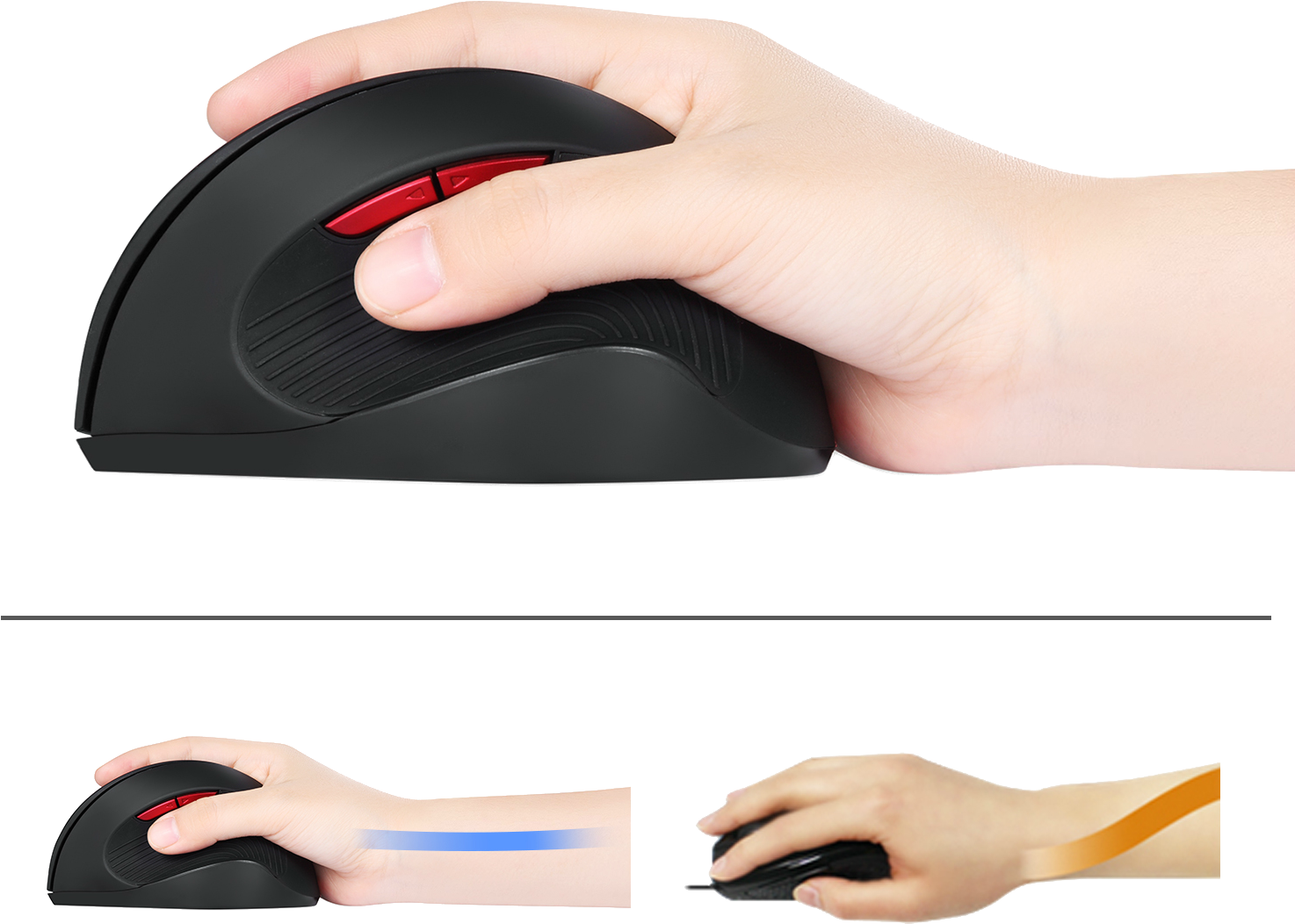 Ergonomic Vertical Design - Perixx Perimice-508, Wired Programmable Vertical Ergonomic (1500x1500), Png Download