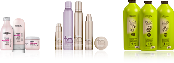 We've Chosen To Sell And Use L'oréal Products Because - L Oreal Professional Product (641x252), Png Download