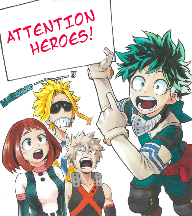Notice - Boku No Hero Academia The Movie (636x715), Png Download