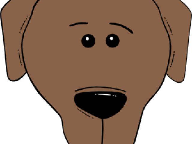 Lab Dog Face Cartoon (640x480), Png Download