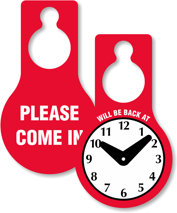 Will Be Back Clock Door Hanger - Citizen Men's Eco-drive Watch Bm7094-50a (800x800), Png Download