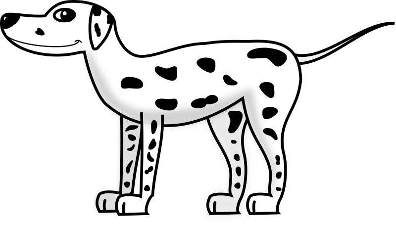 Dalmatian Clipart Sad - Dalmation Dog Clip Art (800x455), Png Download