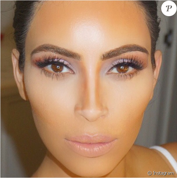 Kim Kardashian, Reine Du Contouring - Face Map For Contour (950x571), Png Download