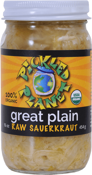 Plain Organic Fermented Sauerkraut - Beat Kraut, 6 Of 16 Oz, By Pickled Planet (533x800), Png Download