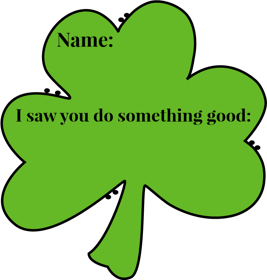 Shamrock Tag - Clip Art (940x1058), Png Download
