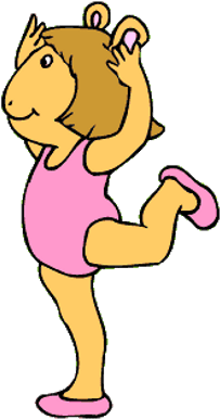 Arthur's Sister Doing Ballet - גילי מארתור (400x400), Png Download