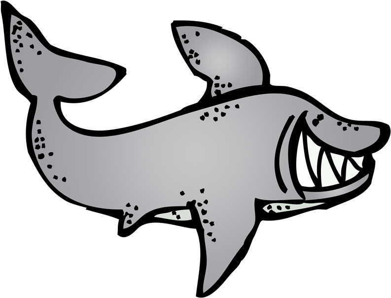 Melonheadz Shark Clipart (800x618), Png Download