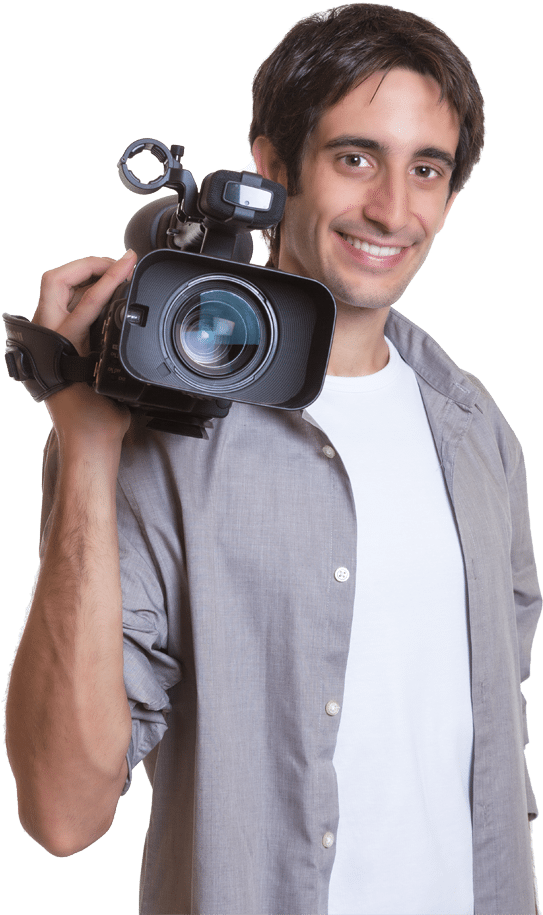 Download Salk Marketing Video Camera Man Video Camera With Man Png Full Size Png Image Pngkit
