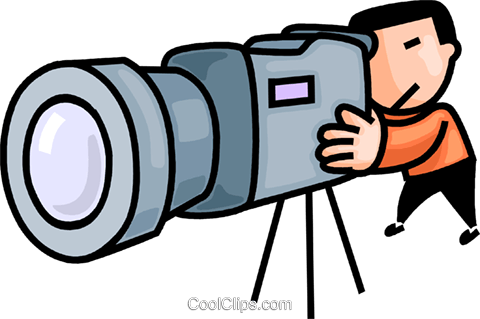 Camera Man Royalty Free Vector Clip Art Illustration - Video Camera (480x319), Png Download
