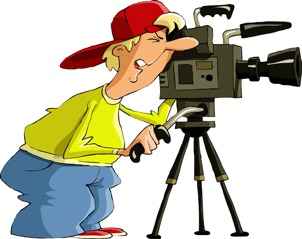 Camera Man Neighborhood Initiative - Cartoon Photography (600x476), Png Download