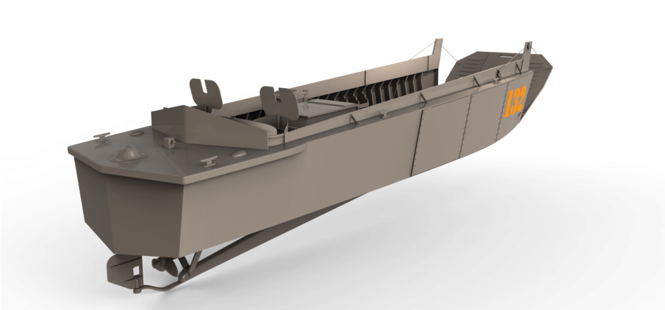 Load In 3d Viewer Uploaded By Anonymous - Landing Craft Mechanized (960x560), Png Download