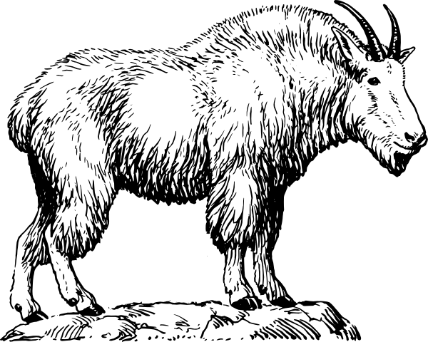 How To Set Use Mountain Goat Svg Vector (600x480), Png Download