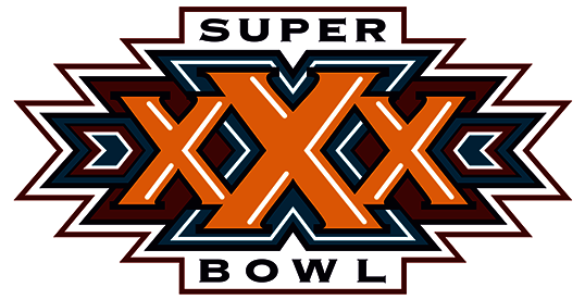Super Bowl - Super Bowl Logos 1 51 (611x275), Png Download