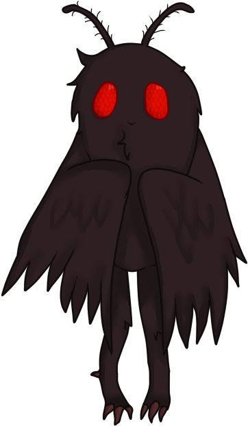 Moth561 - Cartoon Mothman Png (400x650), Png Download