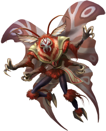 248 Mothman - Illustration (378x448), Png Download