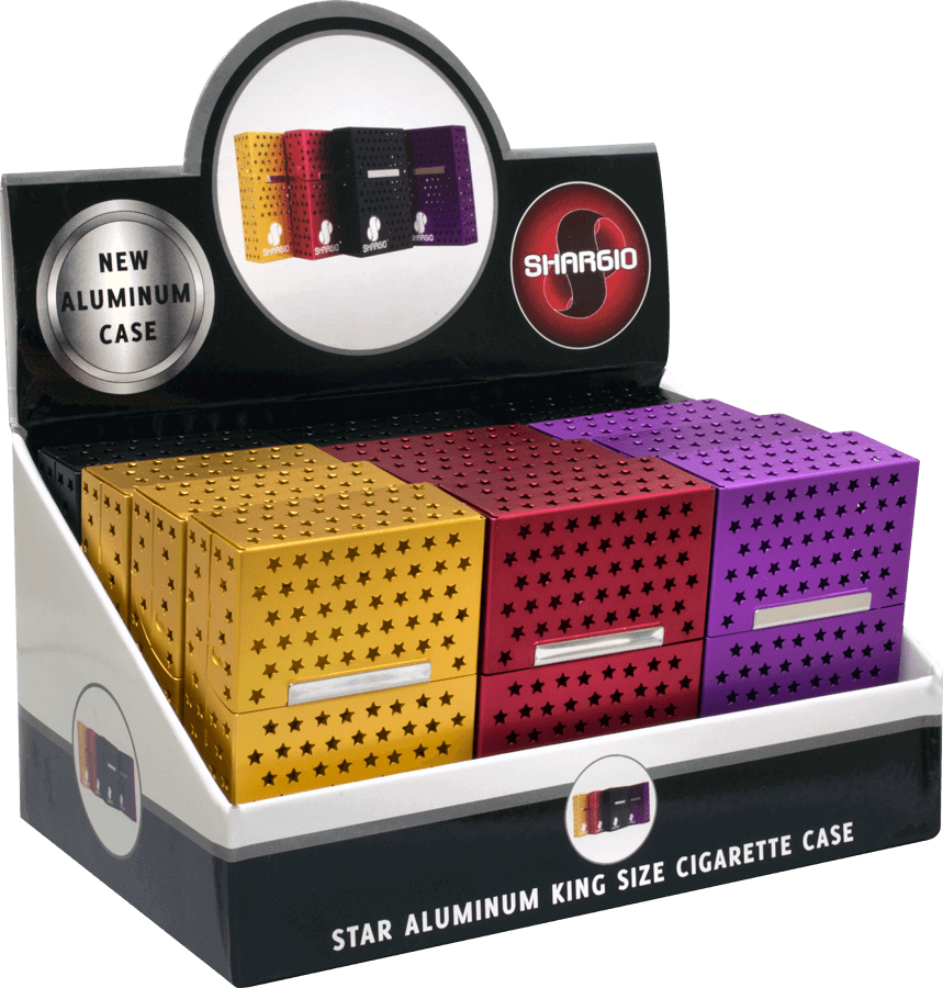 Shargio Magnetic Flip Top King Size Cigarette Case - Box (859x900), Png Download