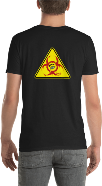 Biohazard Sign Short Sleeve Unisex T Shirt - T-shirt (600x600), Png Download