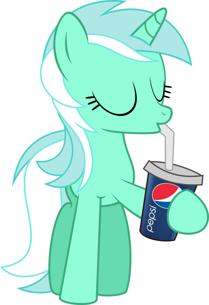 Pepsi Logo Transparent Background - My Little Pony Drinking (702x1024), Png Download