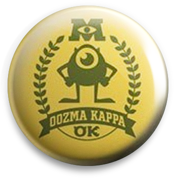 Monsters University - Logos De Oozma Kappa (350x355), Png Download