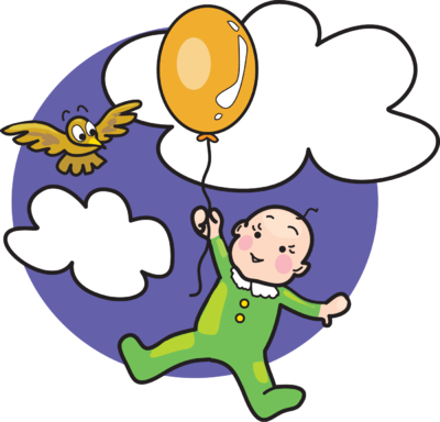 Real Balloons Cliparts - Baby Balloon Png Clipart (400x384), Png Download
