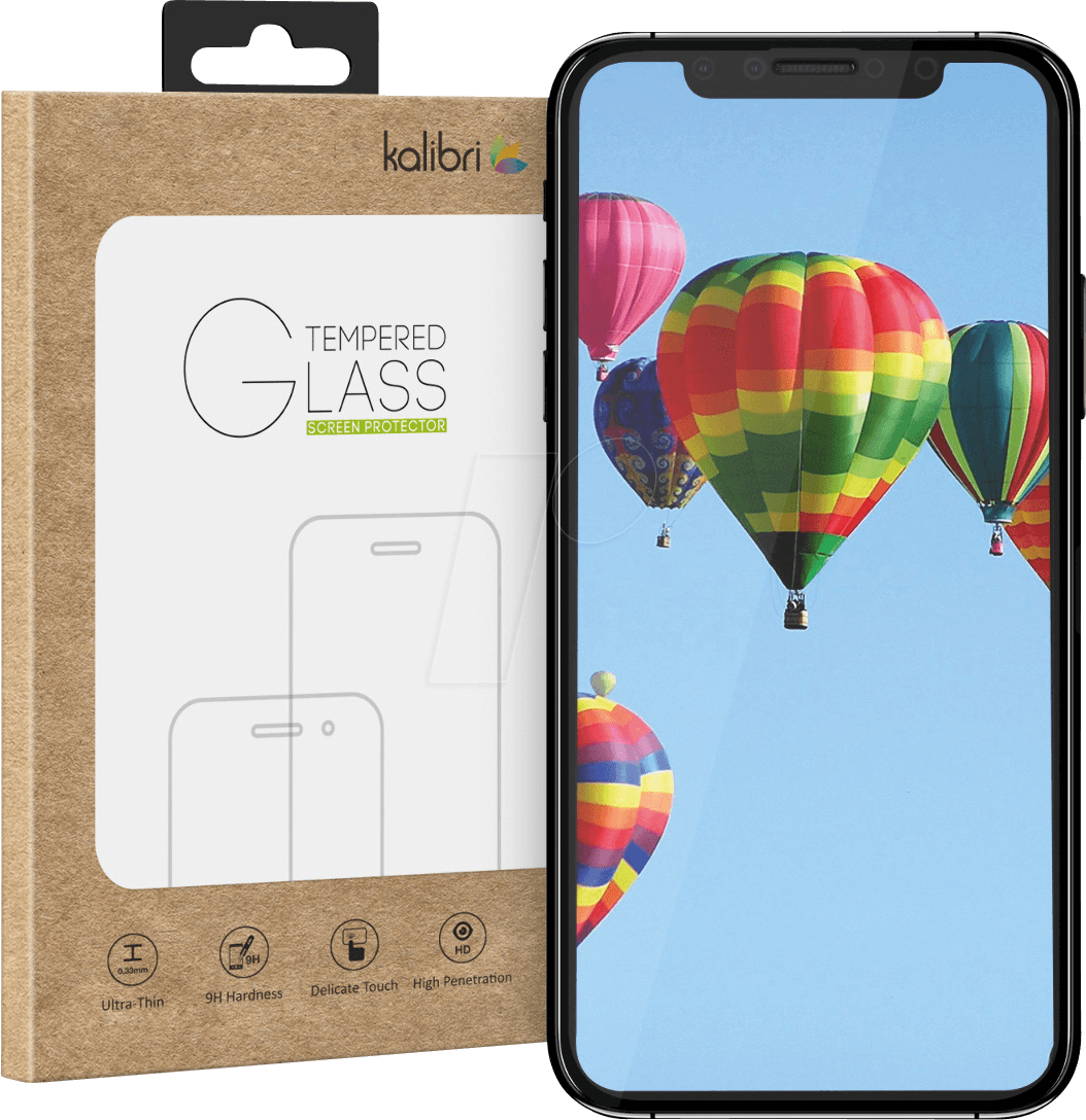 Real Glass Screen Protector For Apple Iphone Xr , Black - Hot Air Balloon Festival Round Ornament (1054x1088), Png Download