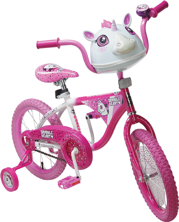 Sparkle Heart Bike Fixd - Unicorn 16 Inch Bike (800x800), Png Download