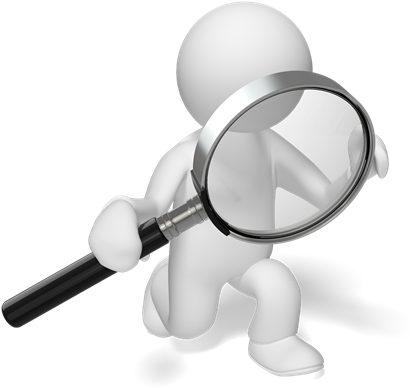 Investigator Png - Investigator Magnifying Glass Png (500x437), Png Download