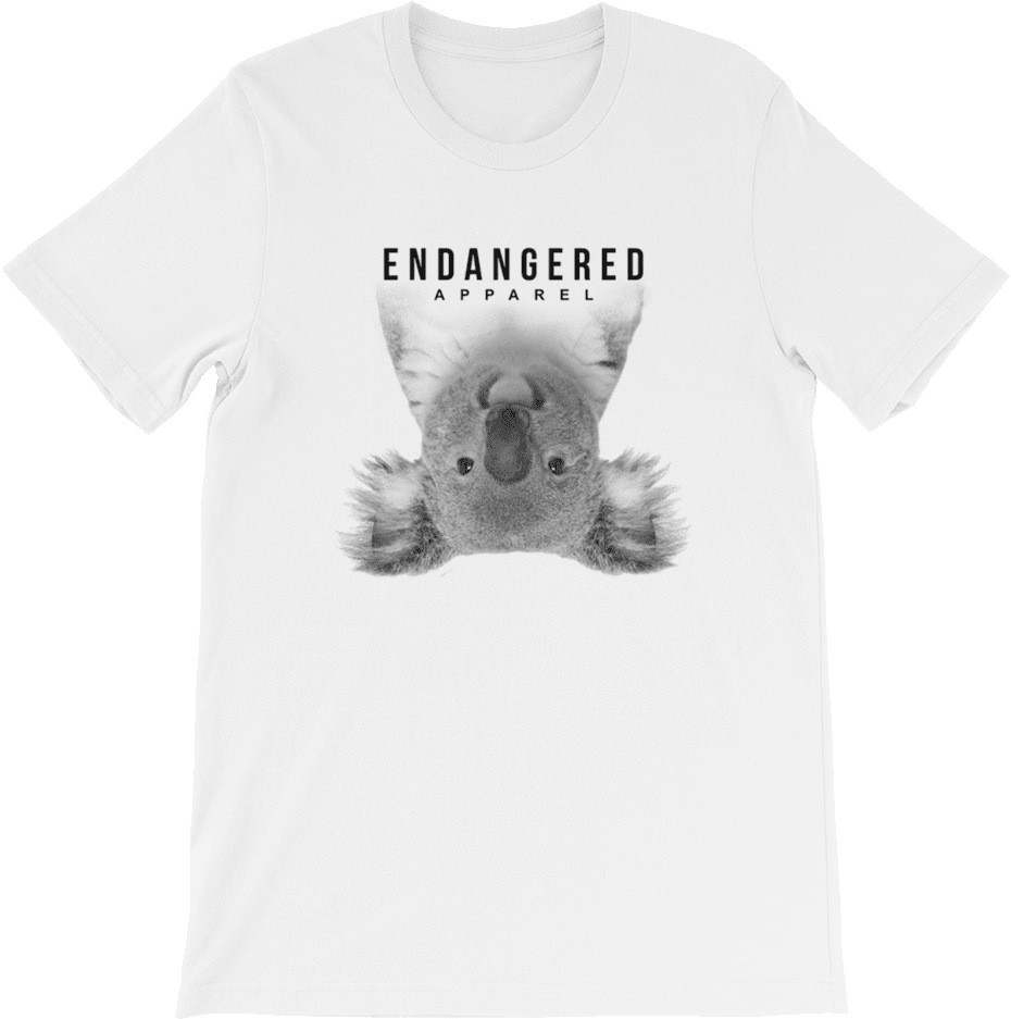 A Koala Bear Hanging Out Short Sleeve Unisex T Shirt - T-shirt (1000x1000), Png Download