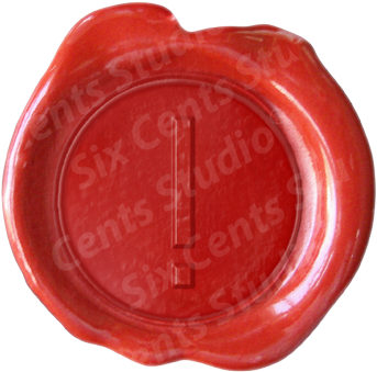 Wax Seal Letter • Modern • Exclamation Mark - Wax Seal Letter J (360x352), Png Download