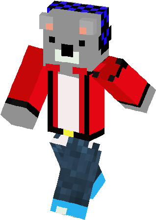 Koala Bear Skin - Imagenes De La Skin De Koala En Minecraft (317x453), Png Download