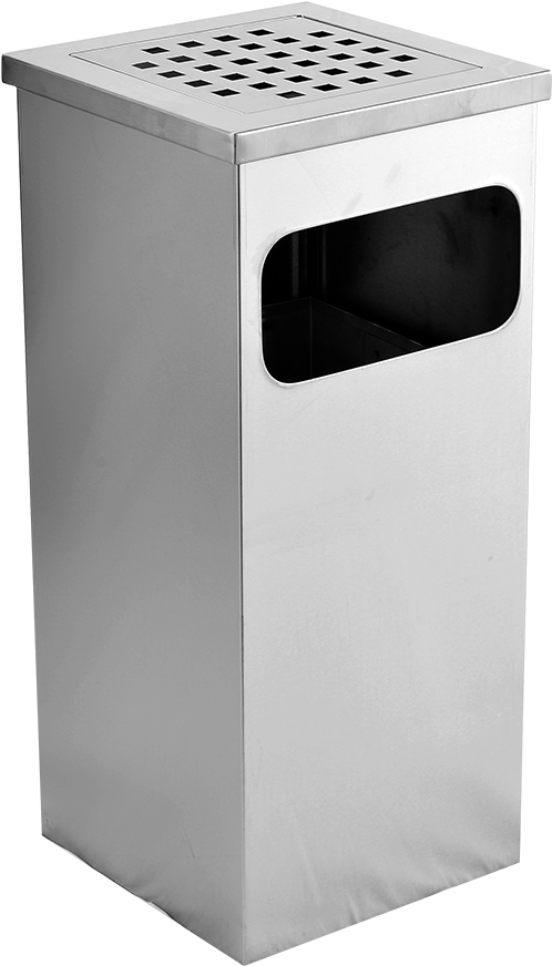 Stainless Steel Square Ashtray Bin - Stainless Steel Ashtray Bin (1000x1000), Png Download