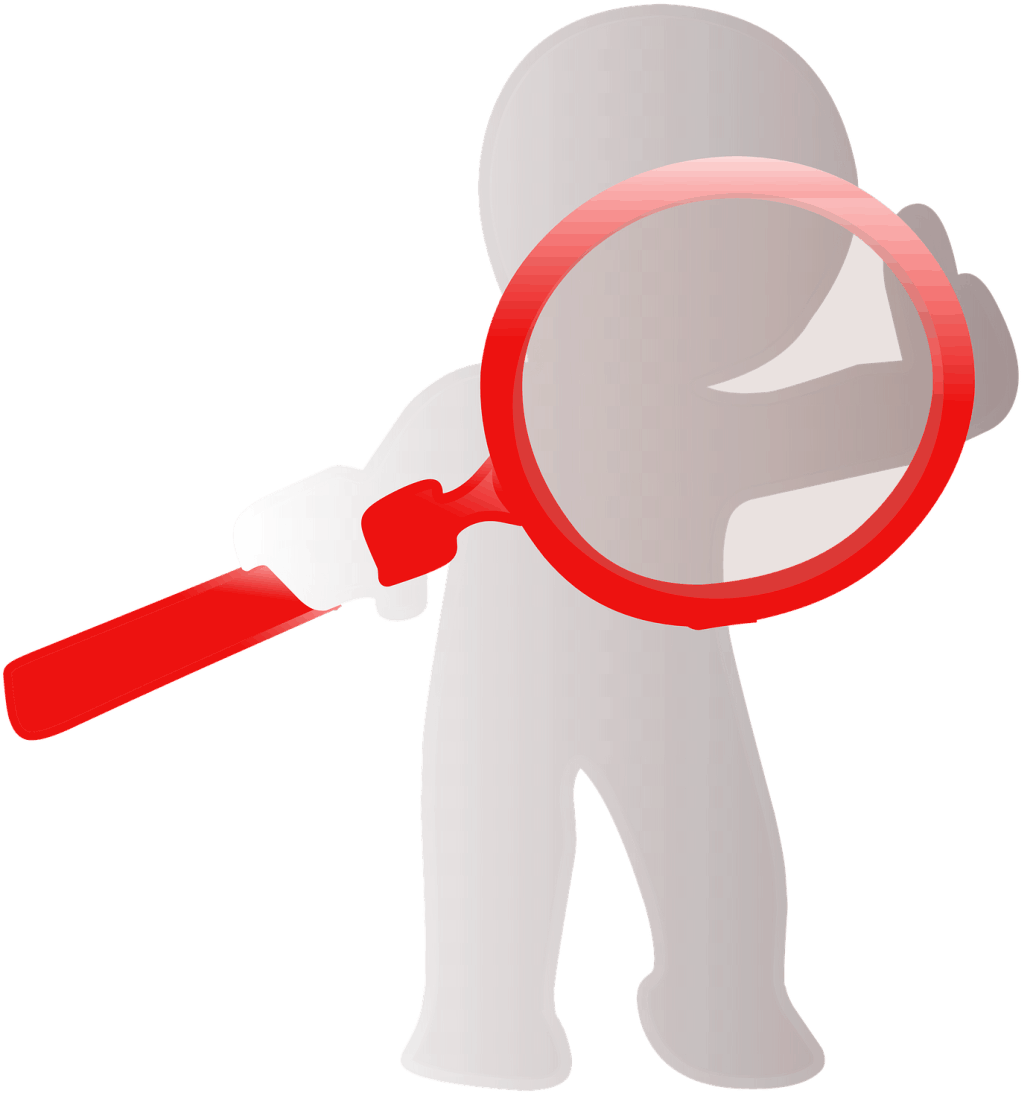 1920 - Cartoon Magnifying Glass (1430x1430), Png Download