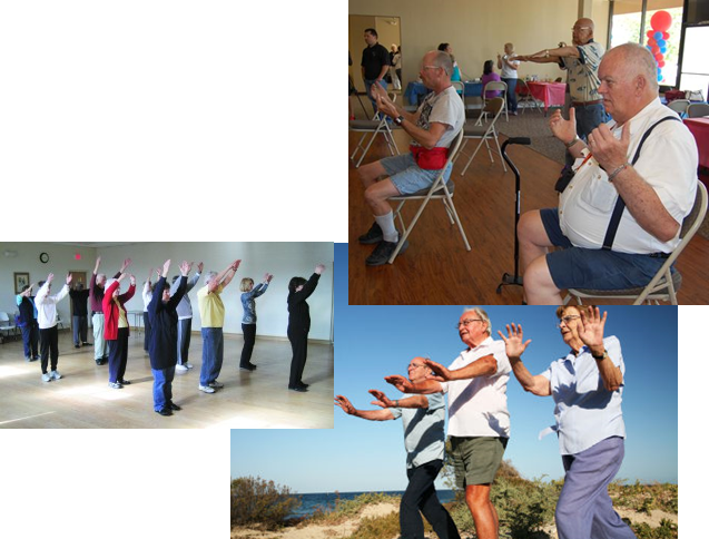 Physical Activity And Exercise - Idosos A Fazer Ginástica (637x484), Png Download