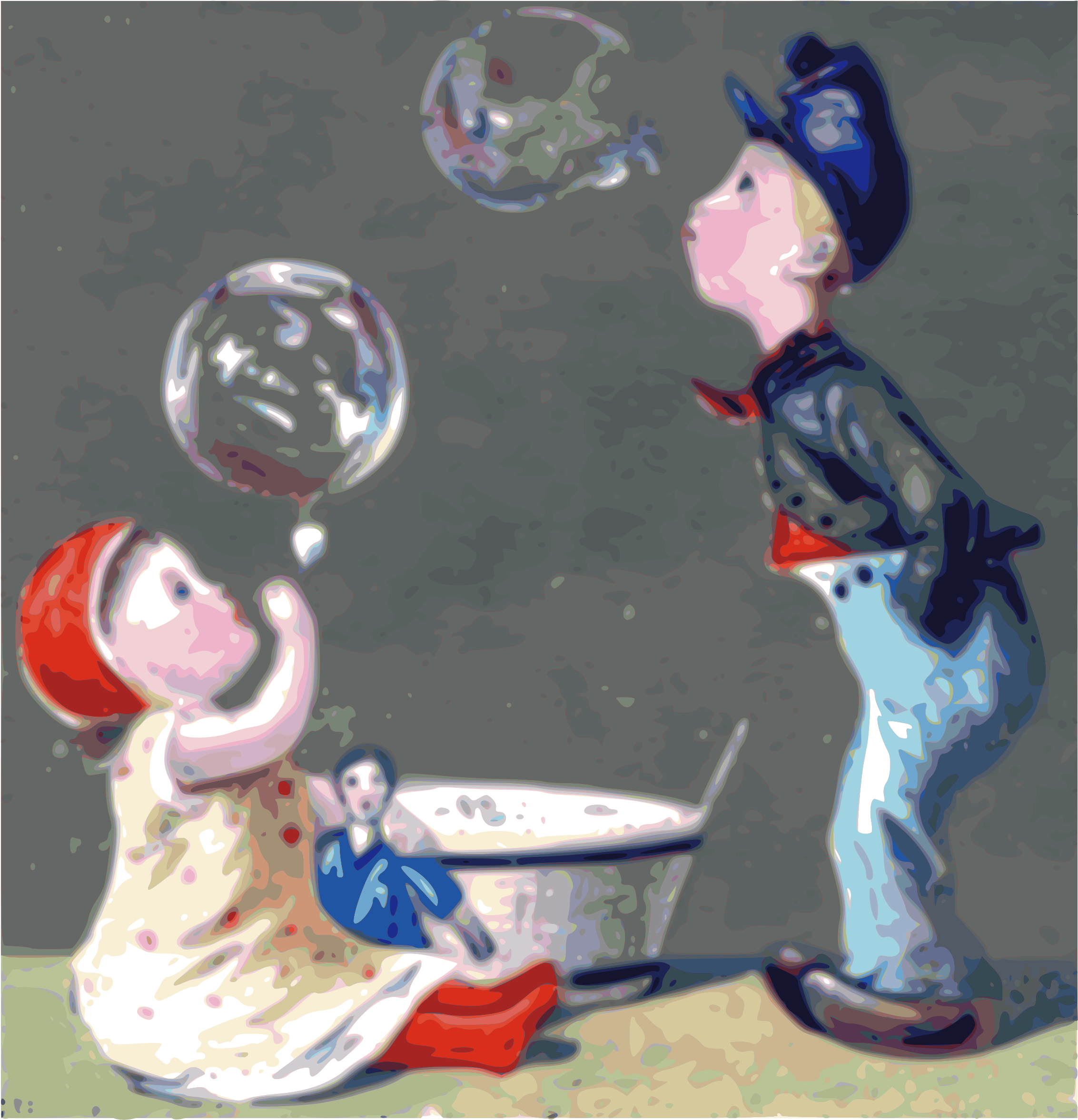 This Free Icons Png Design Of Blowing Bubbles (2313x2400), Png Download
