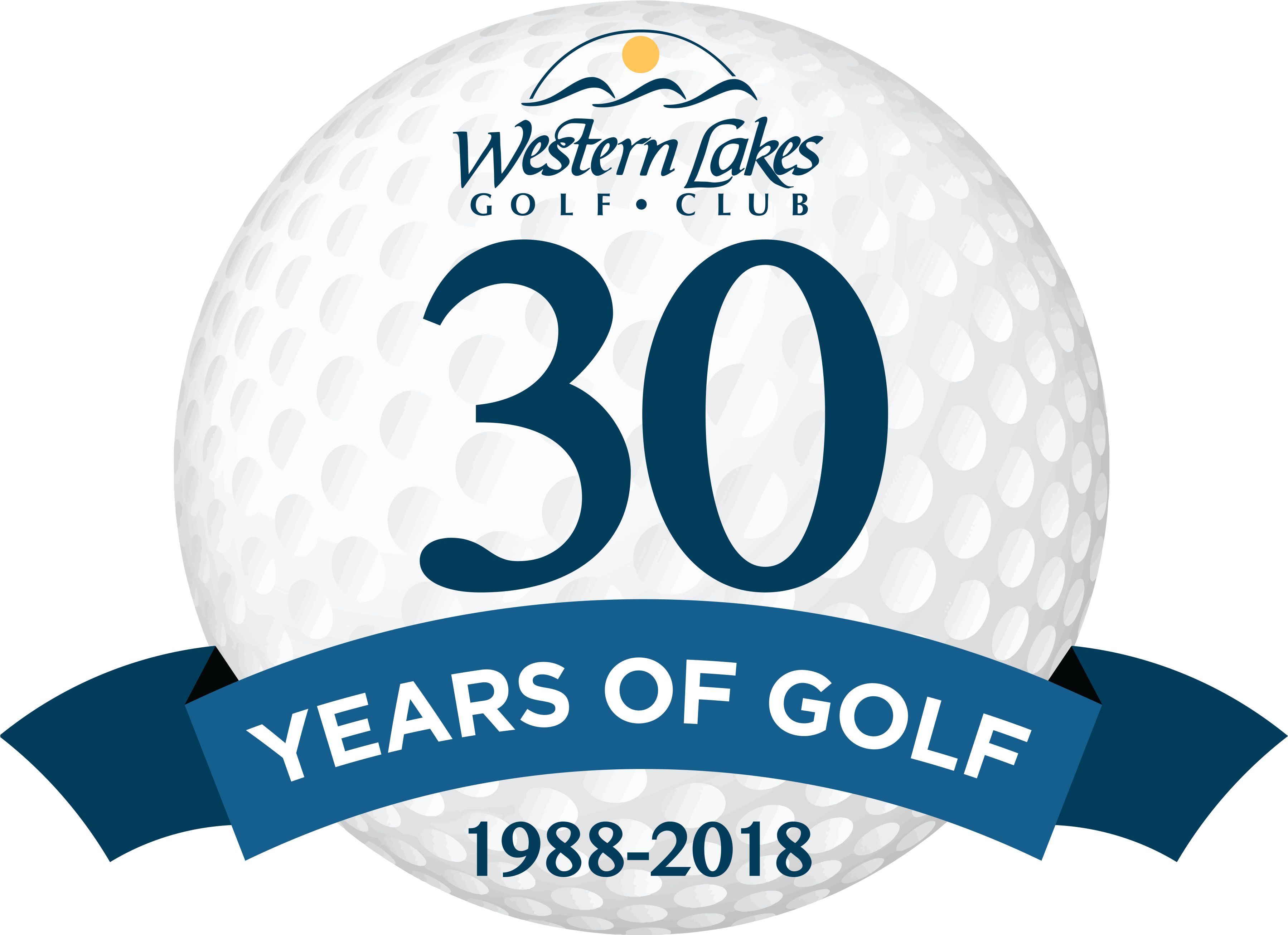30th Golf Club Anniversary - Western Lakes Golf Club (3600x3600), Png Download